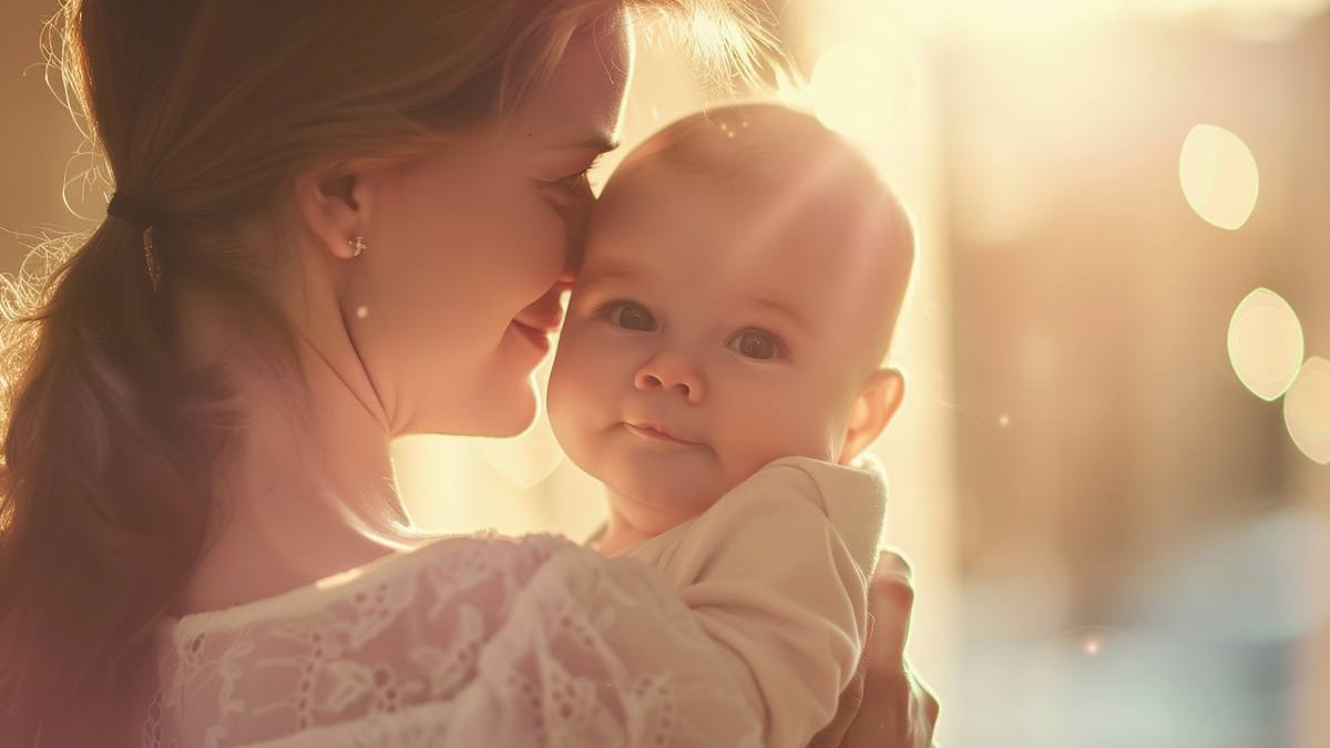 Soin de la peau de bébé avec une crème protectrice appliquée délicatement