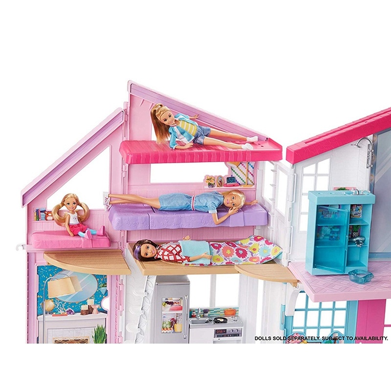 Barbie Domek Malibu 6 Pokoi Akcesoria FXG57