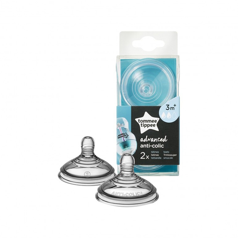 Tommee Tippee Sucette anti-colique 2 pcs silicone 3m+